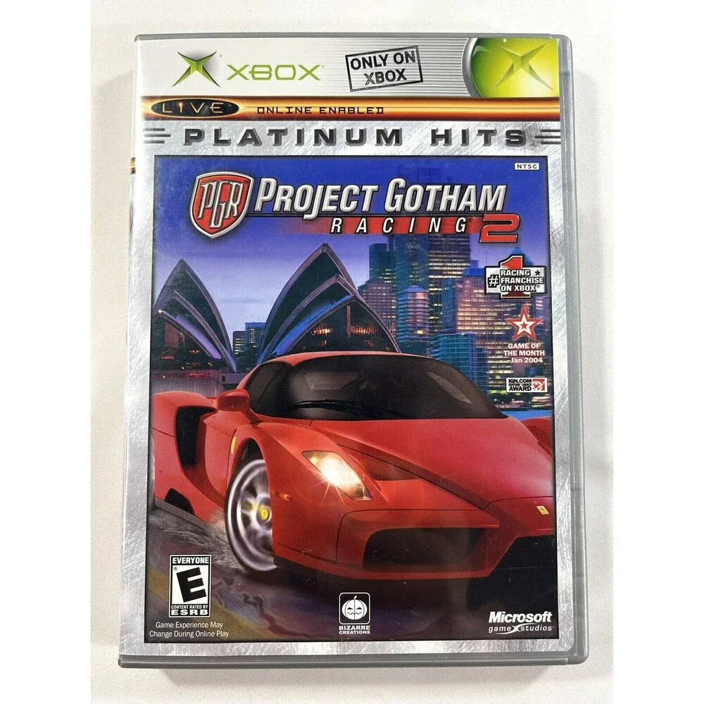 Project Gotham Racing 2 Platinum Hits Microsoft Xbox Complete with Manual Tested